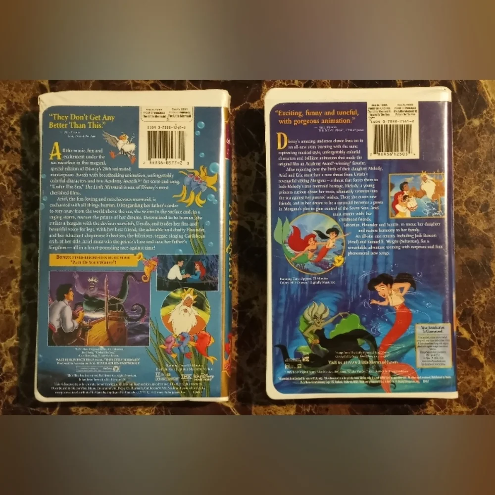 Bundle VHS The Little Mermaid